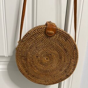 Rattan Round Bag